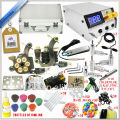 2 handmade tattoo machine with great quality tattoo kit, 7*1/2oz tattoo ink